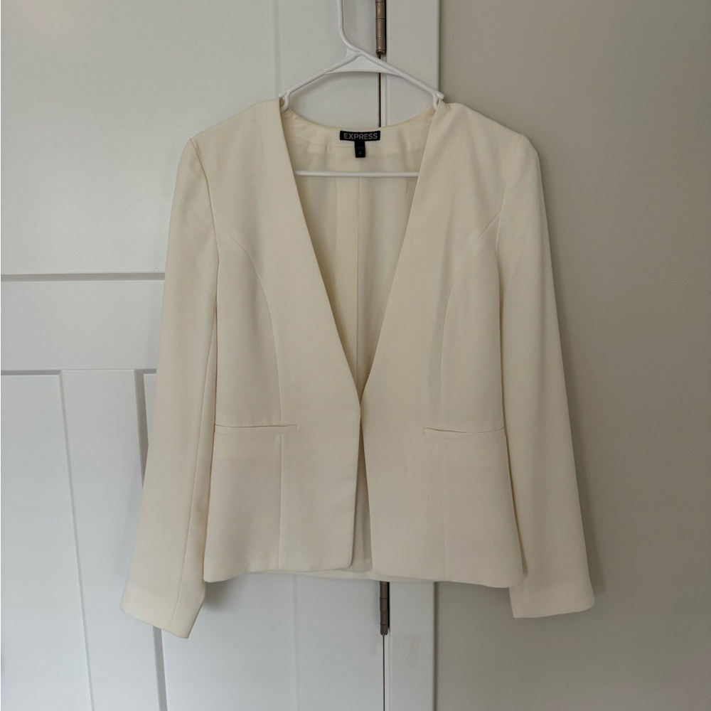 Express Off White Blazer Jacket